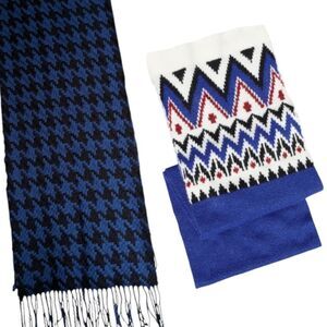 Bundle of two blue scarves 30$